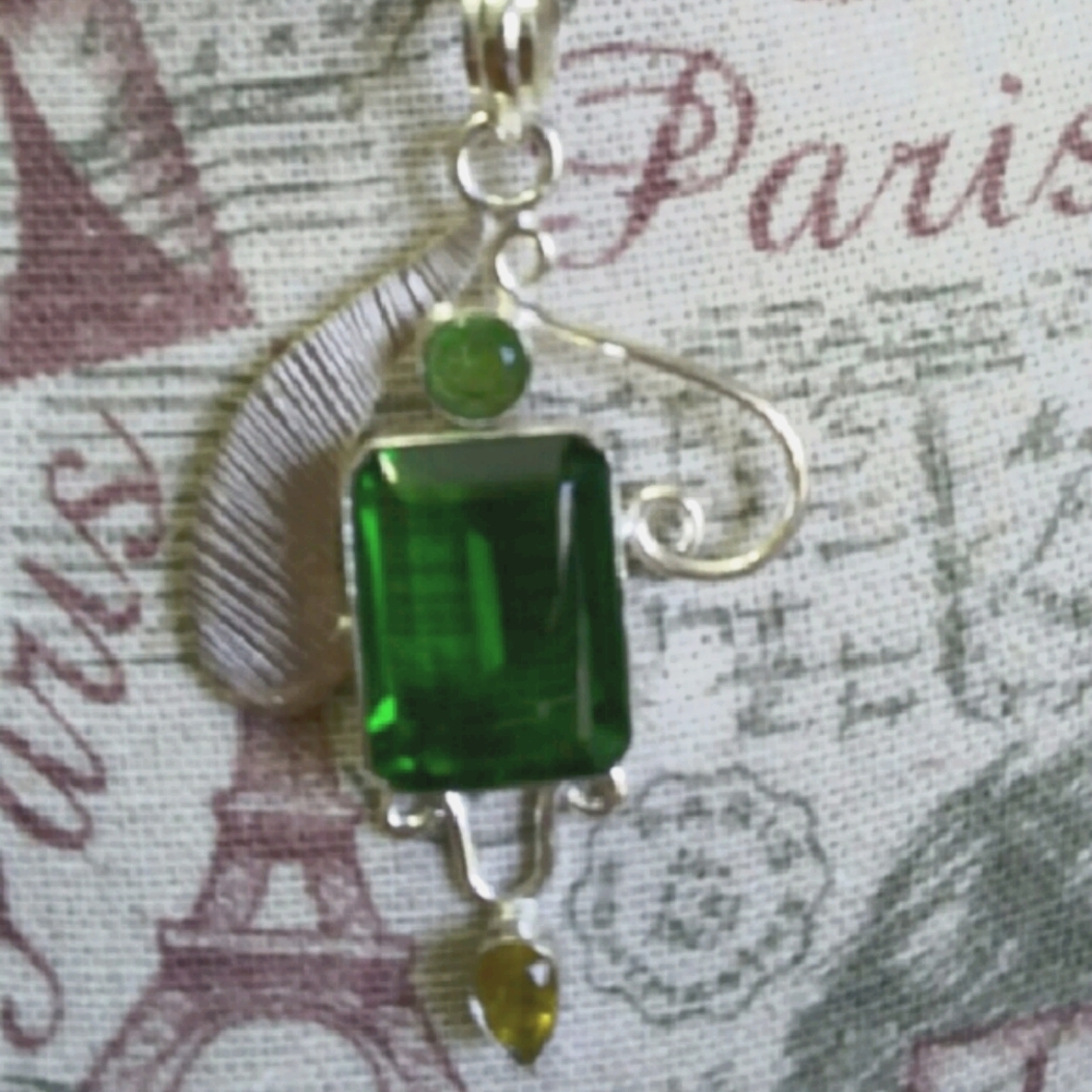 925 stamped sterling silver pendant